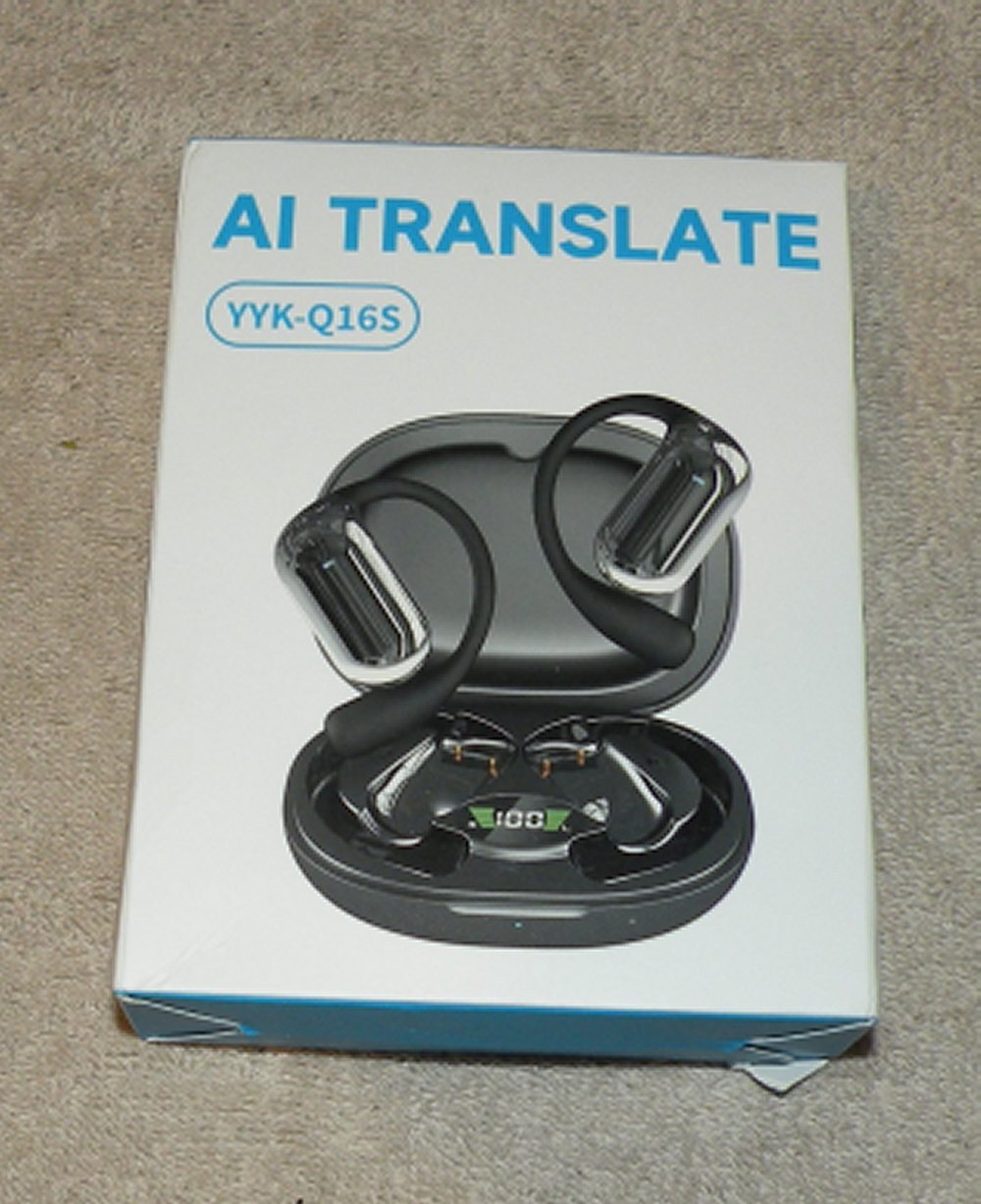 AI Translate YYK-Q16S Open-Ear Wireless Headphones Bluetooth New Open Box